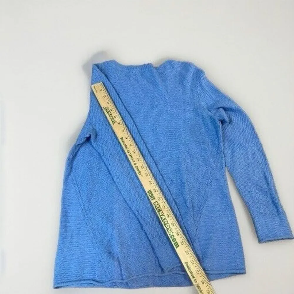 Vineyard Vines Waffle Knit Thermal Long Sleeve Sweater Blue Men's Small Crewneck